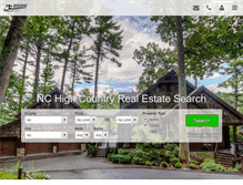 Tablet Screenshot of mountainhomesnc.com